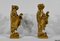 Florentine Fire Pot Candleholders in Golden Linden, Late 18th Century, Set of 2, Image 13