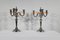 Silver Bronze Candleholders, Late 19th Century, Set of 2, Image 17