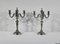 Silver Bronze Candleholders, Late 19th Century, Set of 2, Image 14