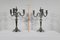 Silver Bronze Candleholders, Late 19th Century, Set of 2, Image 16