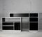 Storage Cabinet in Black Lacquered Wood and Aluminum, France, 1975 13