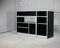Storage Cabinet in Black Lacquered Wood and Aluminum, France, 1975 8