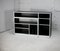 Mueble de almacenamiento de madera lacada en negro y aluminio, Francia, 1975, Imagen 10