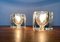Vintage German Glass TA 14 Cube Table Lamps from Peill & Putzler, 1970s, Set of 2 20