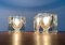 Vintage German Glass TA 14 Cube Table Lamps from Peill & Putzler, 1970s, Set of 2 12