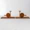 Brutalist Oak Shelves by Audoux & Minet, 1950s, Set of 2, Image 5