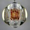 Mid-Century Amber Cut Chrome Chandelier by Toni Zuccheri for Veart, Italy, 1970s 5