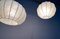 Mid-Century German Cocoon Pendant Lamps by Friedel Wauer for Goldkant Leuchten, 1960s, Set of 2, Image 3