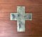 Brutalistische Mid-Century Sakral Cross Skulptur aus Metall, 1960er 15