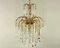 Lámpara de araña vintage de diseño de cristal de Murano, Massive Belgium, años 70, Imagen 2