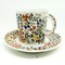 Hand-Painted Cups and Saucers from Karolina Factory, Poland, 1970s, Set of 8 14