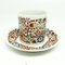 Hand-Painted Cups and Saucers from Karolina Factory, Poland, 1970s, Set of 8, Image 3