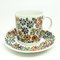 Hand-Painted Cups and Saucers from Karolina Factory, Poland, 1970s, Set of 8, Image 7
