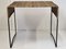 Rattan and Steel Table in the Style of Raoul Guys, 1950, Image 2