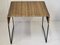 Rattan and Steel Table in the Style of Raoul Guys, 1950 5