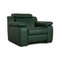 Green Leather Hamm Armchair from Himolla 1