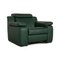 Green Leather Hamm Armchair from Himolla, Image 1