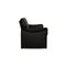 Black Leather Zentro Two-Seater Couch from COR 7