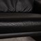Black Leather Zentro Two-Seater Couch from COR, Image 3