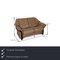 Beige Leather Eldorado Two-Seater Sofa from Stressless 2