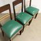 Beech & Leatherette Dining Chairs, 1940s, Set of 6 6