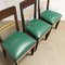 Beech & Leatherette Dining Chairs, 1940s, Set of 6, Image 6