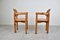 Mid-Century Pine Wood Dining Chairs, 1960s, Set of 2 11