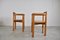 Mid-Century Pine Wood Dining Chairs, 1960s, Set of 2 4