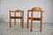 Mid-Century Pine Wood Dining Chairs, 1960s, Set of 2 2