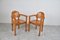 Mid-Century Pine Wood Dining Chairs, 1960s, Set of 2 8