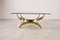 Italian Brass and Smoked Glass Coffee Table, 1970s, Image 4