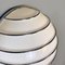 Modern Italian Metal Rod Structure and White Plastic Lampshade Wall Lamp, 1970s 5