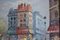 Caroline Burnett, Parisian Street Scene, Oil on Board, Framed 6