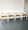 White Painted Carimate Carver Chairs by Vico Magistretti, Set of 4 1