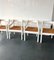Weiß lackierte Carimate Carver Stühle von Vico Magistretti, 4er Set 3