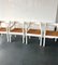 White Painted Carimate Carver Chairs by Vico Magistretti, Set of 4 3