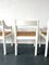 White Painted Carimate Carver Chairs by Vico Magistretti, Set of 4 7