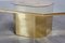 Coffee Table in Etched Brass and Glass by Nadie Jenatzy, 1980s, Image 8