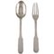 Number 25 Dinner Fork and Tablespoon in Silver by Evald Nielsen, 1920s, Set of 2, Image 1