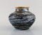Vase aus glasiertem Steingut mit Goldrand von Lucien Brisdoux, Frankreich, 1930er 3