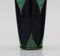 Danish Studio Vase in Glazed Stoneware with Checkered Pattern, Image 4