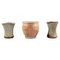 Danish Studio Vases in Glazed Stoneware, Set of 3 1