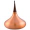 Late 20th Century Pendant Lamp in Copper and Rosewood, Image 1