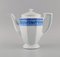 Coffee Service for 10 People in Porcelain with Blue Ribbon from Rosenthal, Set of 33 2
