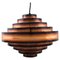 Ceiling Pendant in Flame-Cut Copper by Svend Aage Holm Sørensen, Denmark, 1970s, Image 1