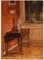 Axel Salto, Living Room Interior, 1908, Oil on Board, Image 1