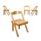 Italian Chairs in Ash, 1970s, Set of 4, Image 1