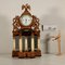 Antique Table Portico Clock in Maple and Bronze Alabaster, 1800s, Image 2