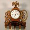 Antique Table Portico Clock in Maple and Bronze Alabaster, 1800s 3