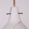 Deckenlampe aus Opalglas & Messing, Italien, 1960er 4